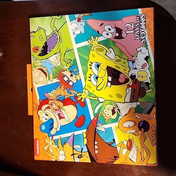 Warner Bros. Other - Nickelodeon sponge bob and more mens 12 days of socks new